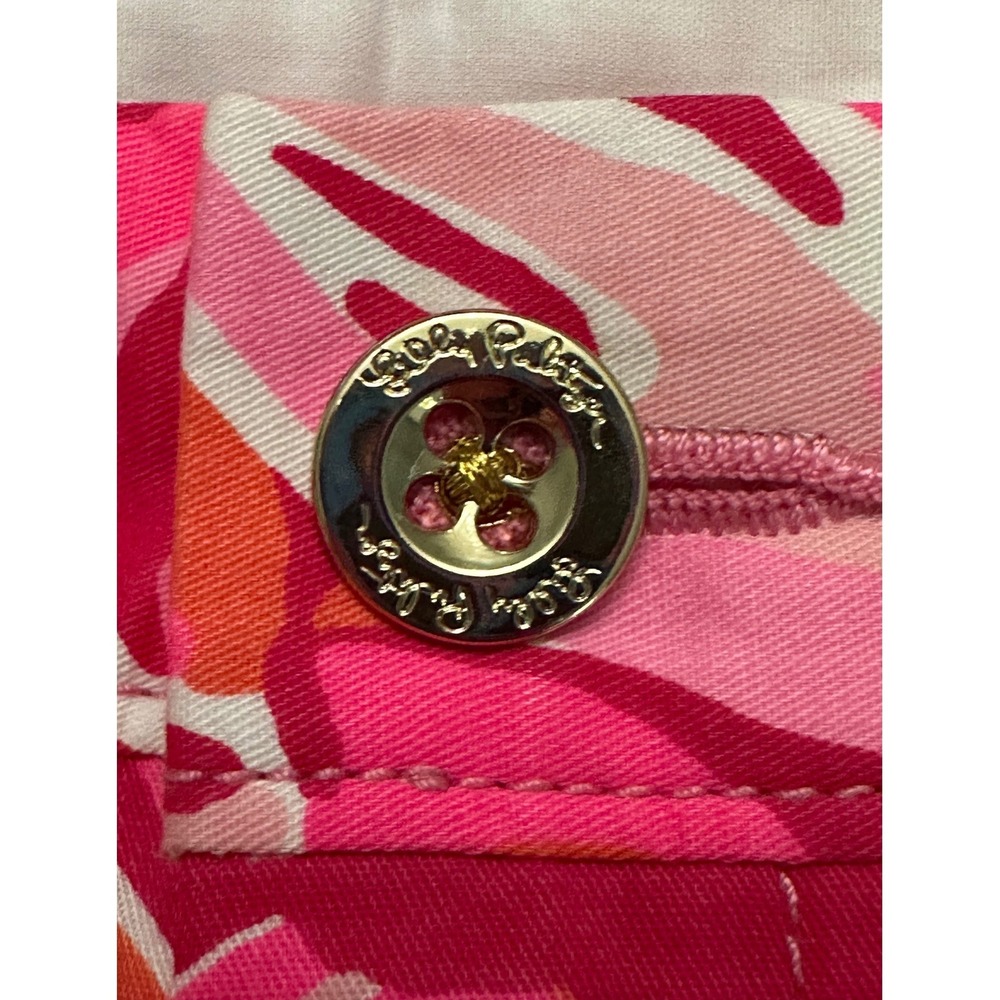 Lilly Pulitzer Buttercup Short Mango Salsa Floral Scallop Hem Size 6 NWT! - Picture 3 of 8